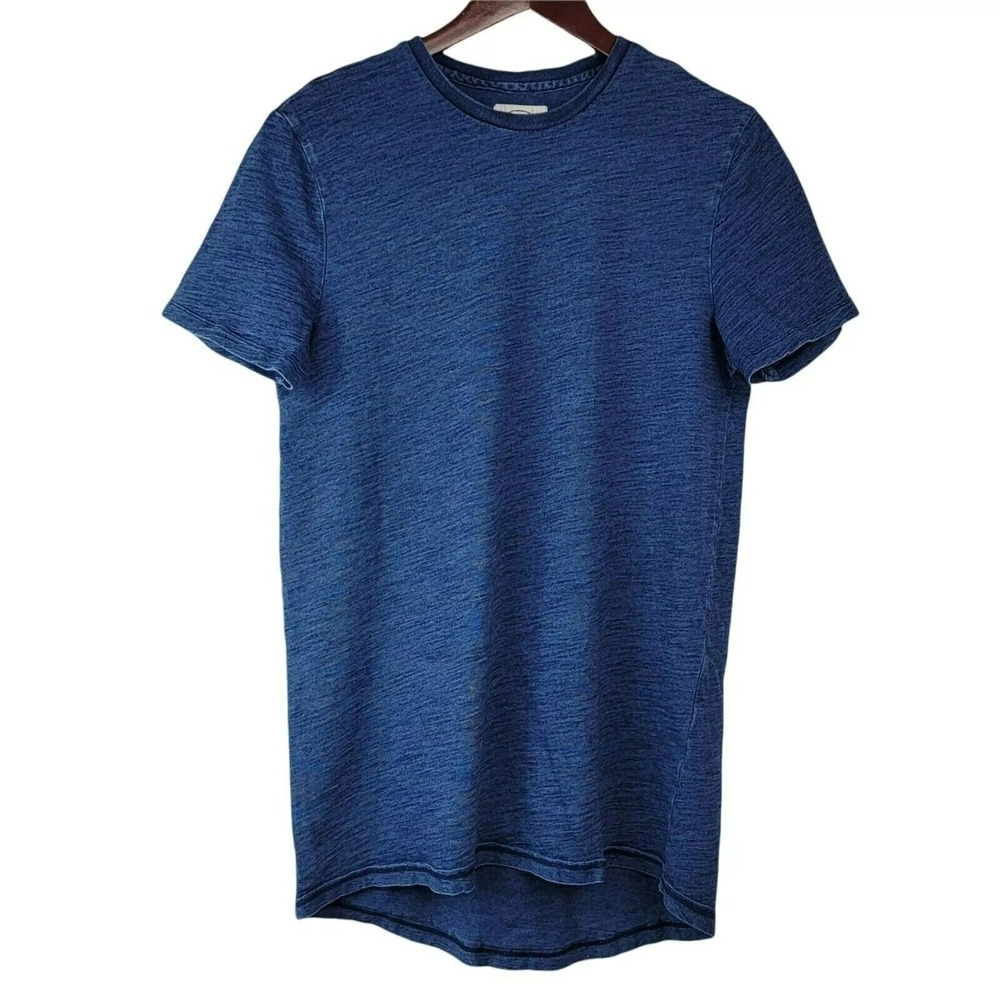 Birch Black Blue Tshirt Mens S Mineral Wash Crew Neck Basic Casual Shirt Top